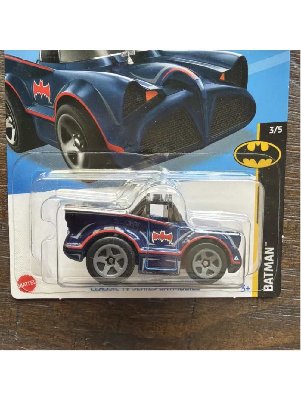 2022 Hot Wheels Batman #3/5 Classic TV Series Batmobile #78/250 Blue